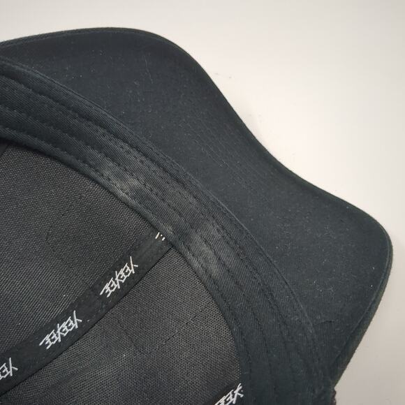 Yee Yee Snapback Trucker Hat Black One Size Adjustable Embroidered Mesh Back - Picture 8 of 10